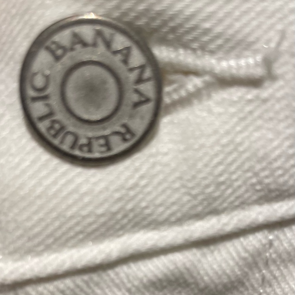 Banana Republic White Cropped Women's Jeans - Picture 4 of 7